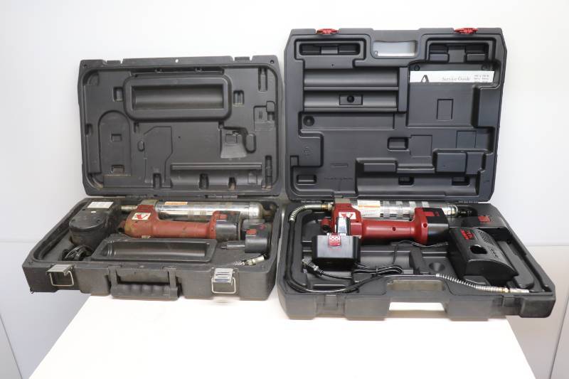 lot 42 image: (2) NIKOTA 14.4V Cordless Grease Guns
