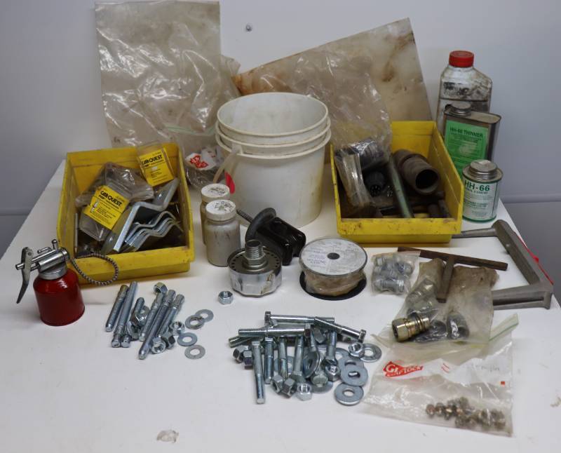 lot 54 image: Misc Bolts, Shop Supplies, Hydraulic Fittings