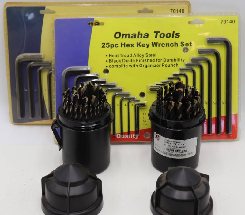 lot 62 image: (2) Allen Wrench & Drill Bit Sets