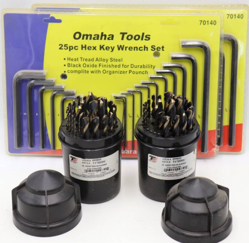lot 64 image: (2) Allen Wrench & Drill Bit Sets