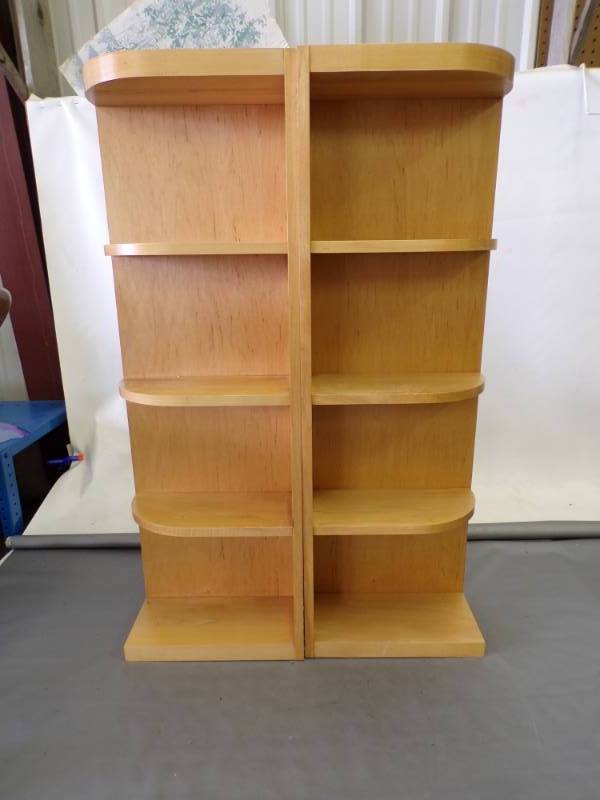 lot 25 image: Maple Wood Shelving Units