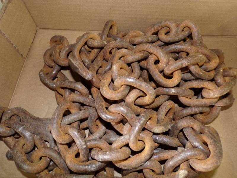 lot 29 image: 15 Log Chain with Hooks