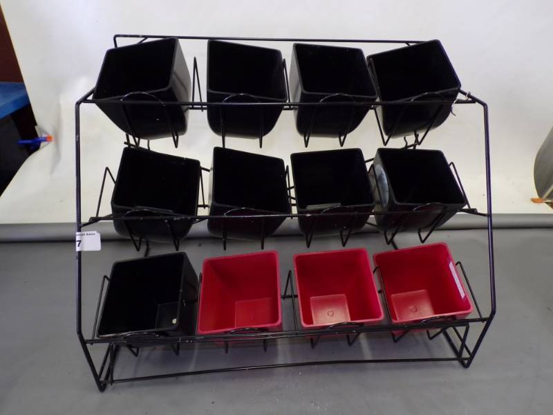 lot 37 image: Wire Rack with Removable Bins
