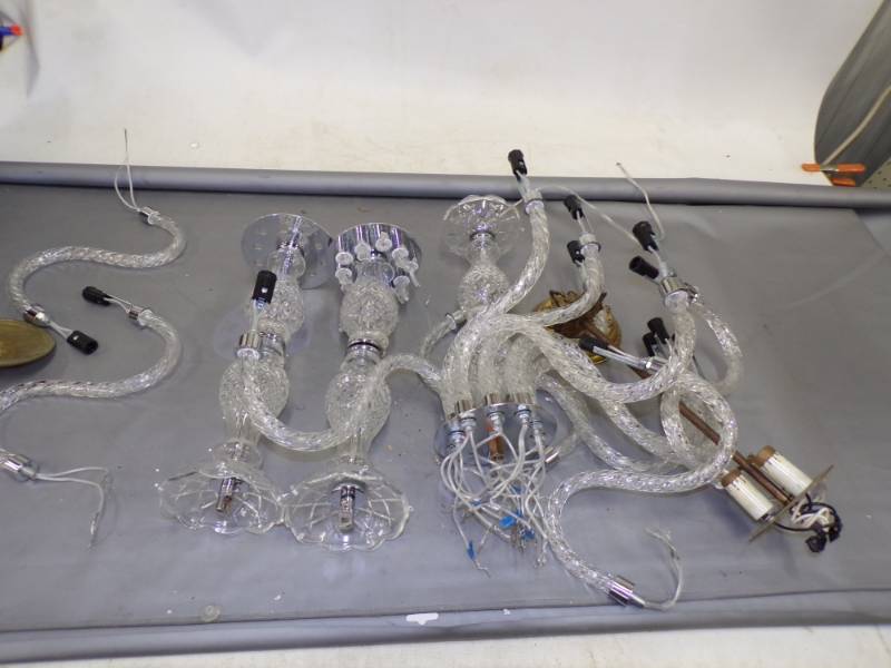 lot 75 image: Chandelier Parts