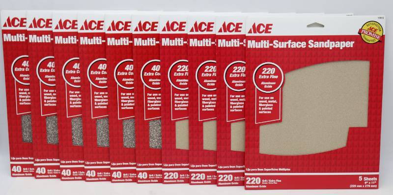 lot 33 image: 43 Sheets of Assorted Grit Multi-Surface Sandpaper