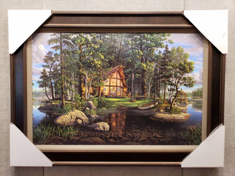 lot 12 image: Kim Norlien Hand Signed Freedoms Promise Framed Print 44 x 32