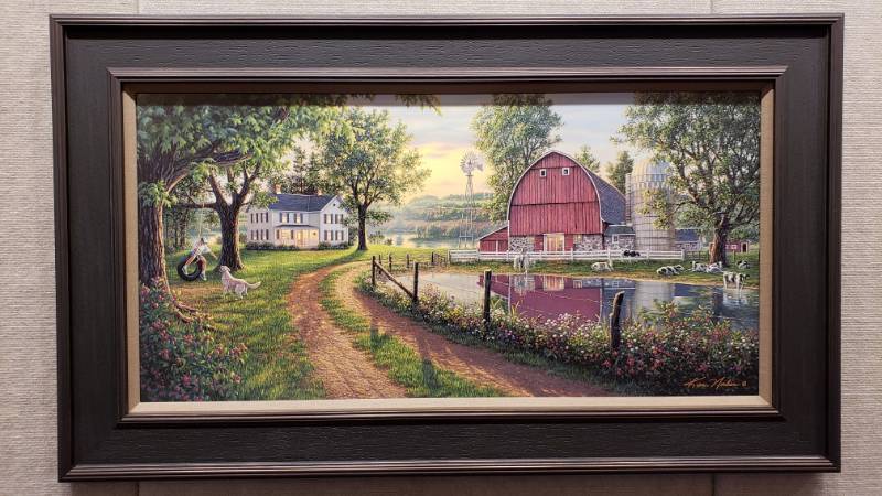 lot 19 image: Kim Norlien The Road Home Framed Print 39 14 x 23 12