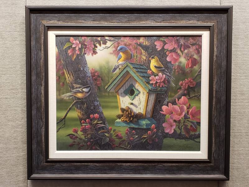 lot 22 image: Kim Norlien Springtime Beauty Framed Print 30 12 x 26 12