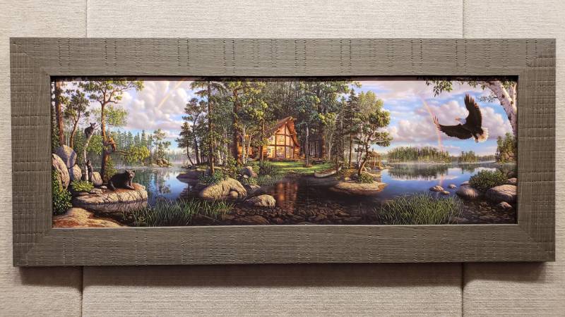 lot 29 image: Kim Norlien Freedoms Promise Framed Print 41 14 x 17 12