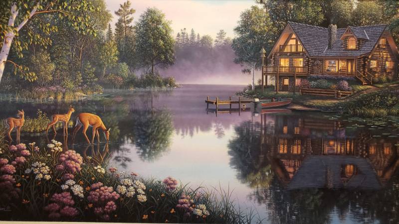 lot 50 image: Kim Norlien Sweet Serenity Framed Print 39 x 23 14