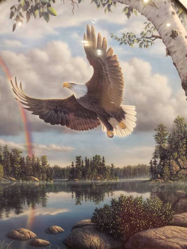 lot 68 image: Kim Norlien On Eagles Wings Borderless Print 14 12 x 23