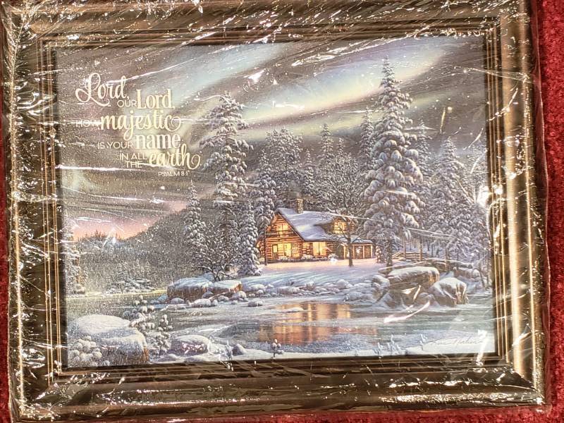 lot 108 image: (3) Kim Norlien Framed Prints Bible Verses, etc.