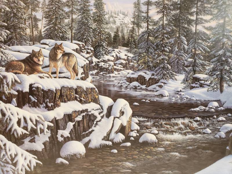 lot 129 image: Kim Norlien Signed and Numbered Limited Edition Winters Glory Print 33 x 22 12