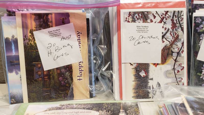 lot 156 image: Large Group of Kim Norliens Artwork on Various Greeting Cards Birthday, Christmas, Easter, and More