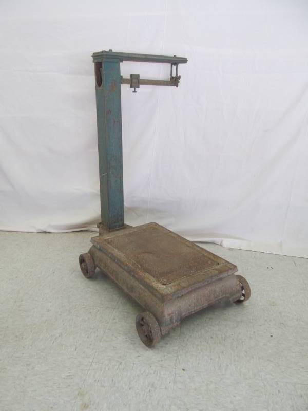 lot 8 image: Vintage Fairbanks Platform Scale Made in USA