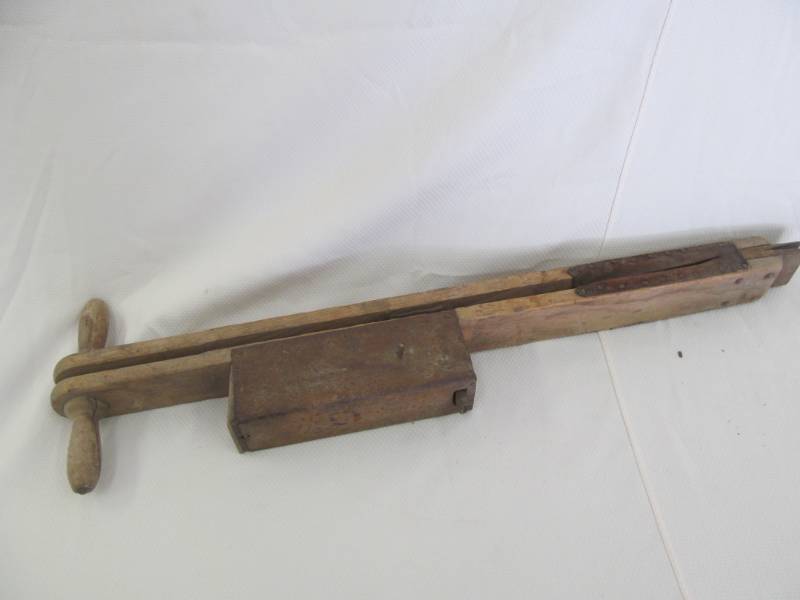 lot 49 image: Vintage wood seed planter