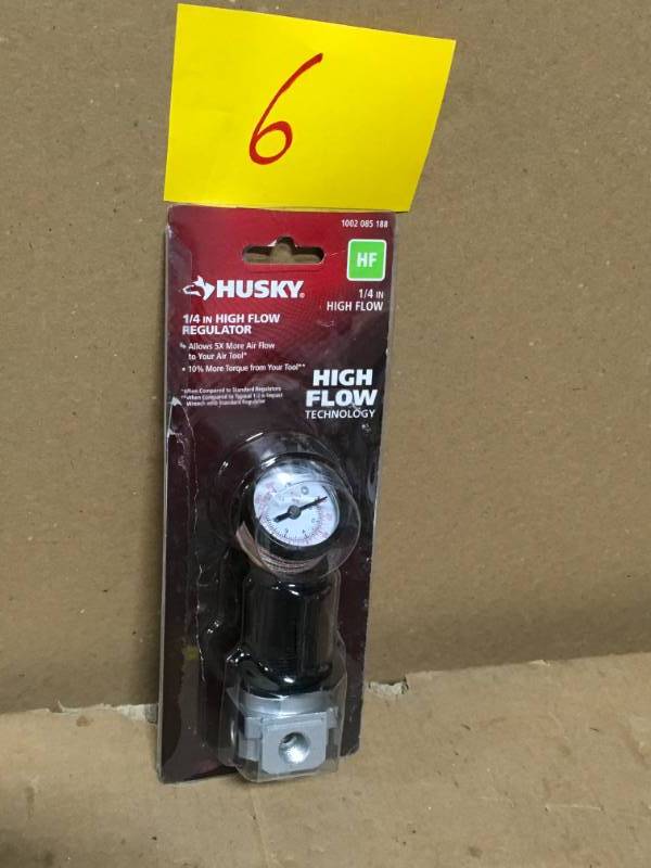 lot 6 image: Husky High Flow Regulator in good condition