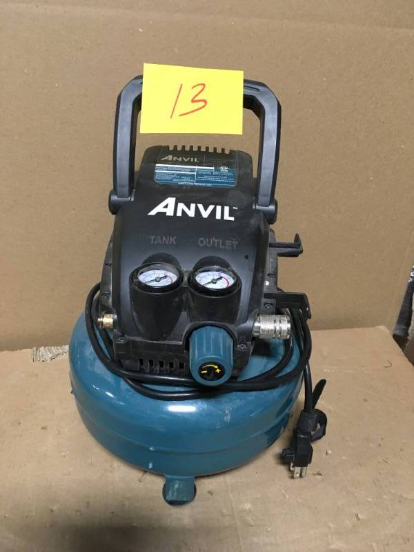 lot 13 image: ANVIL 2G Pancake Air Compressor in good condition