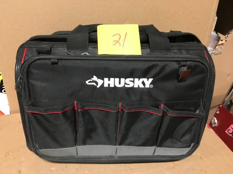 lot 21 image: Husky 18 in. Total Tech Tool Bag in good condition