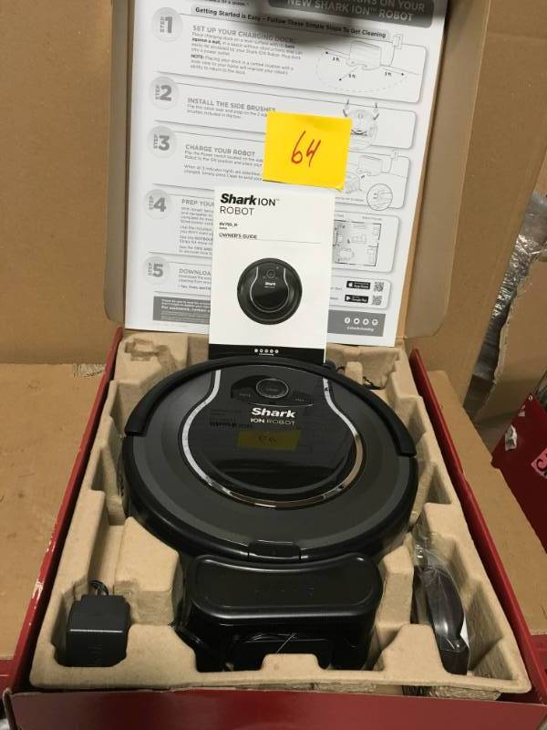 lot 64 image: Shark ION ROBOT 750 Connected Robotic Vacuum Cleaner in good condition