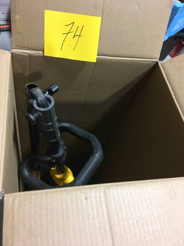 lot 74 image: DEWALT 60-Volt MAX Lithium-Ion Cordless FLEXVOLT Brushless 15 in. String Grass Trimmer with 3.0Ah Battery and Charger Included in good condition