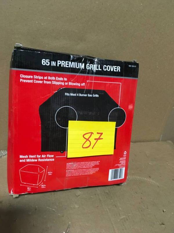 lot 87 image: 65 in. Premium Grill Cover in good condition