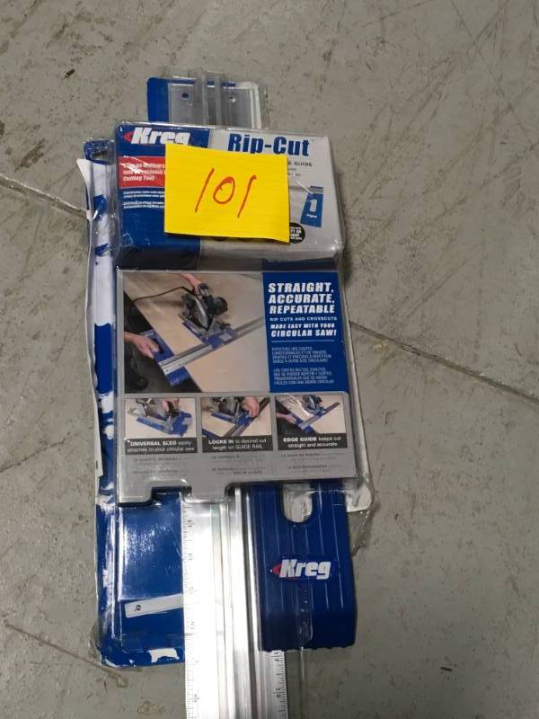 lot 101 image: Kreg 24 in. Rip-Cut Aluminum Circular Saw Guide in good condition
