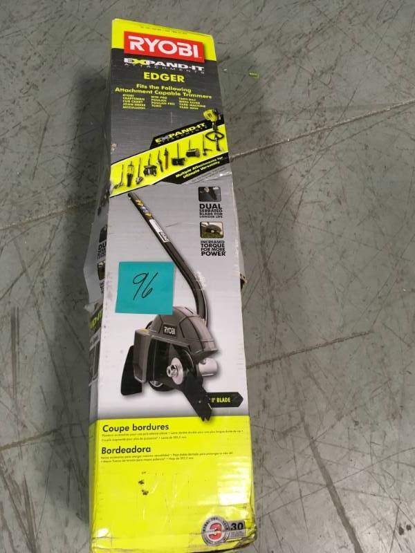 lot 96 image: RYOBI Expand-It 8 in. Universal Straight Shaft Edger Attachment  in good condition