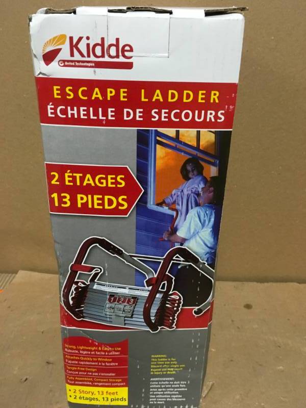 lot 5 image: Kidde 13 ft. L 2-Story Fire Escape Ladder in Good Condition