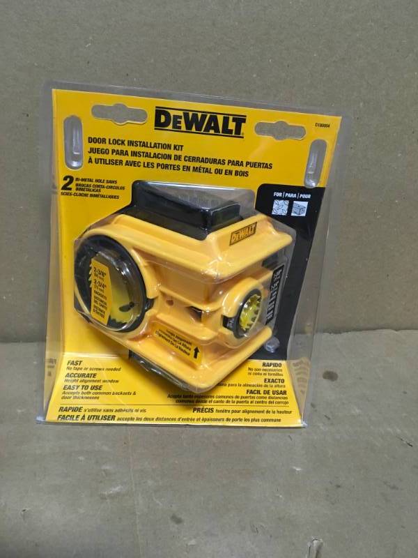 Dewalt Door Lock Installation Kit In Good Condition Kx Real Deal