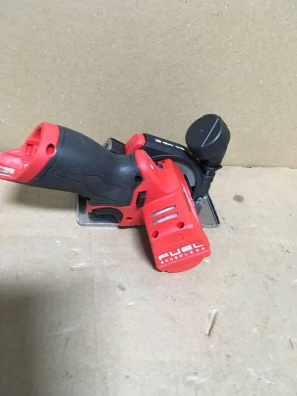 lot 11 image: Milwaukee M12 FUEL 12-Volt 3 in. Lithium-Ion Brushless Cordless Cut Off Saw (Tool-Only) in Good Condition