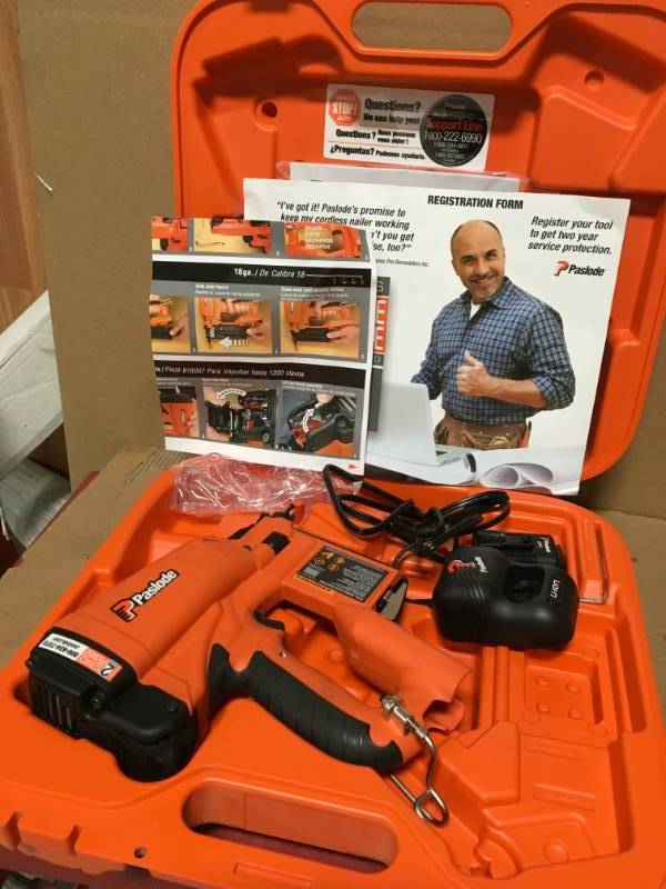 lot 12 image: Paslode Straight 2-in 18-Gauge Cordless Brad Nailer in Good Condition