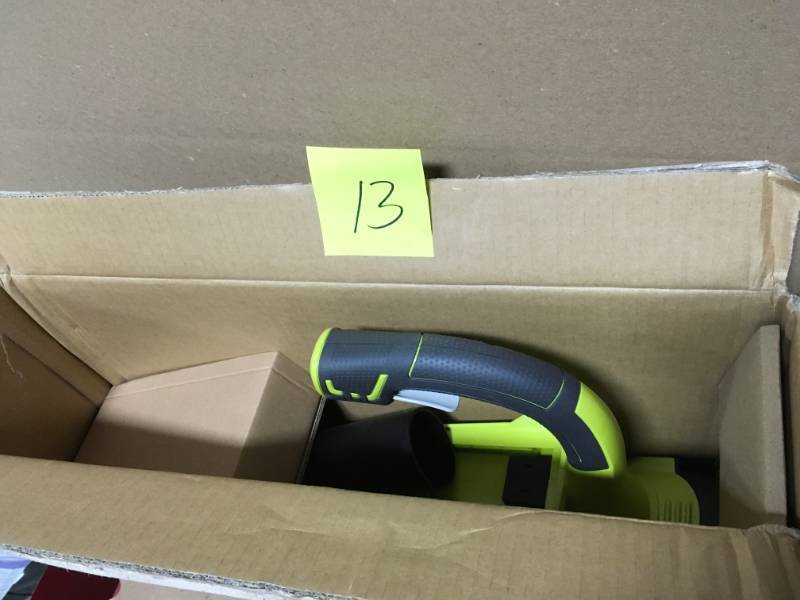 lot 13 image: RYOBI 155 MPH 300 CFM 40-Volt Lithium-Ion Cordless Jet Fan Leaf Blower - Battery and Charger Not Included in Good Condition