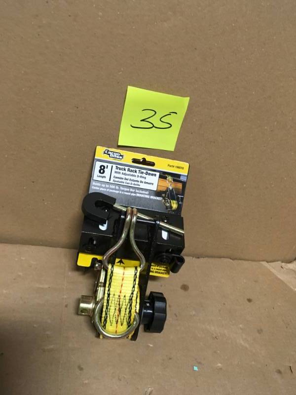 lot 35 image: Cargo Boss 8FTX1.5IN TRUCK RACK TIE DOWN in Good Condition