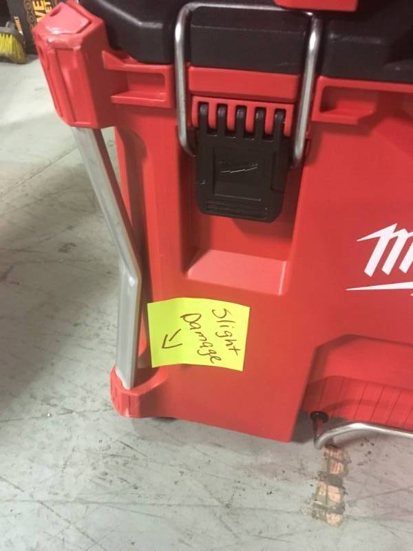 lot 51 image: Milwaukee 48-22-4800 22 Packout Modular Tool Box Storage System SEE PICS SLIGHT DAMAGE