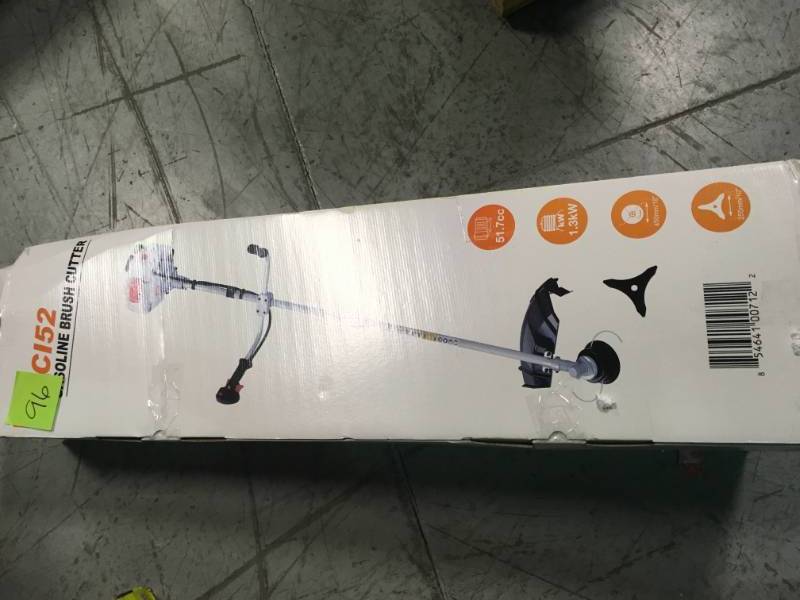 lot 96 image: 52cc Gas 2 Cycle 2-in-1 Grass String Trimmer and Brush Cutter in Good Condition