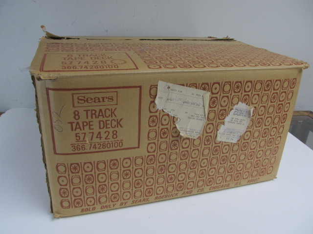 lot 18 image: NEW IN BOX Vintage Sears 8-Track Player