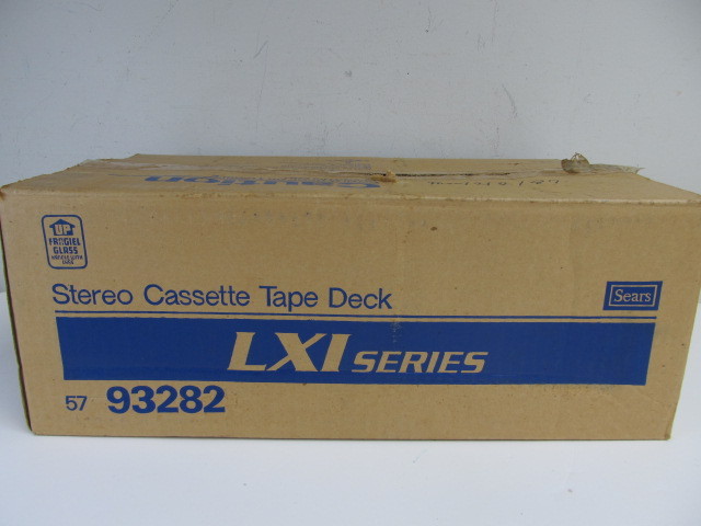 lot 23 image: Vintage Sears LXI Series Stereo Cassette Tape Deck wBox
