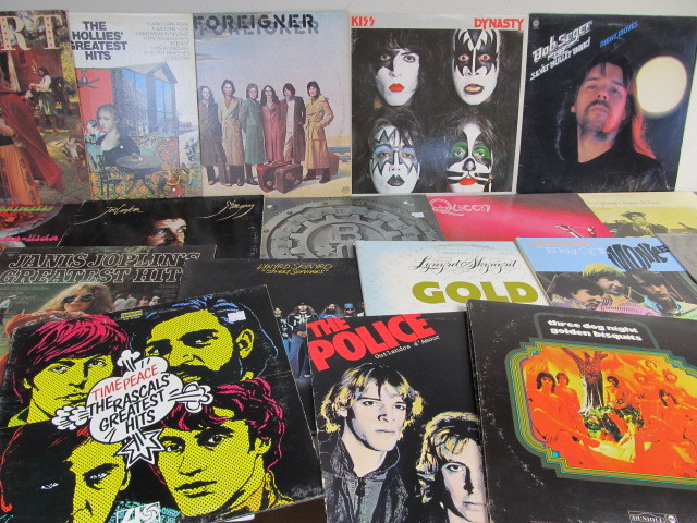lot 42 image: Group of Vintage Vinyl Records - Rock & Roll