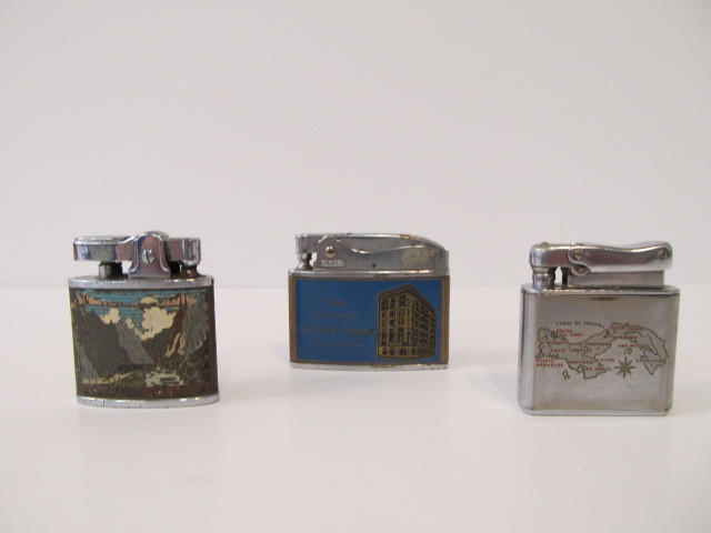 lot 114 image: Group of 3 Vintage Cigarette Lighters