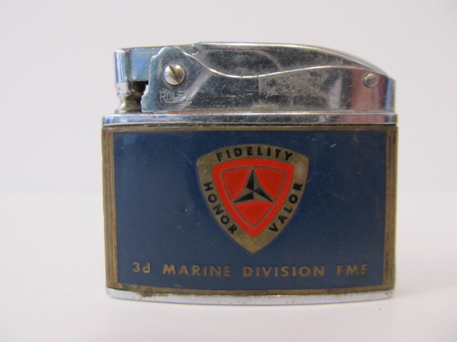 lot 115 image: 1961 Marine Corps Birthday Ball ASAHI BEER Cigarette Lighter