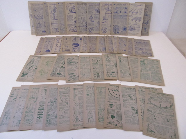 lot 124 image: Orig Vintage 1940s-50s Cowboys & Indians Straight Arrow Trading Cards by The National Biscuit Company