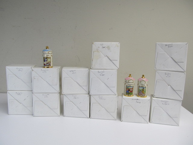 lot 163 image: Wonderful Walt Disney Spice Jar Collection by Lenox - 29 total