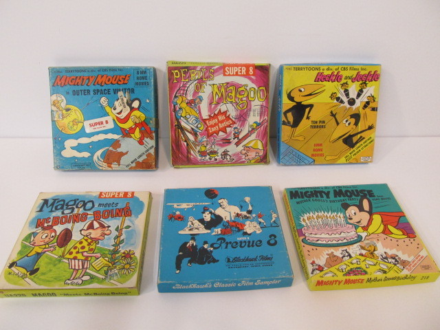 lot 199 image: Group of Vintage 8mm Movies wBoxes
