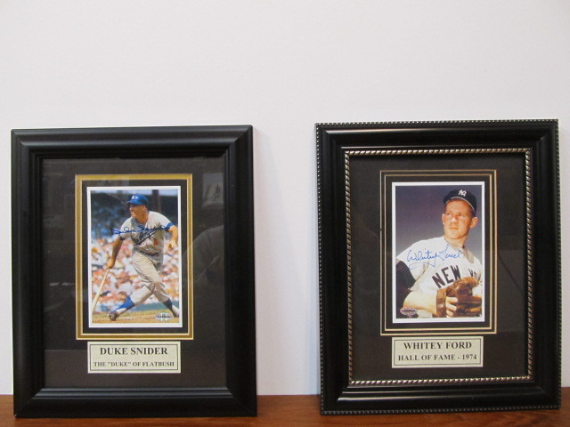 lot 214 image: Authentic WHITEY FORD & DUKE SNYDER Autographed Photos