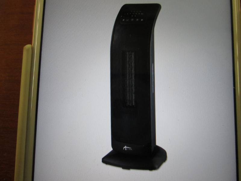 lot 6 image: Alera Tower Ceramic Heater with Rem...