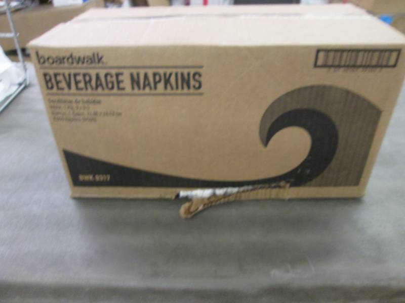 lot 9 image: Case of Boardwalk Beverage Napkins ...