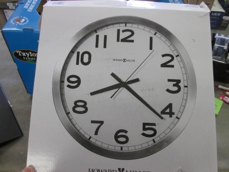 lot 18 image: Lot of 3 Howard Miller Wall Clocks ...