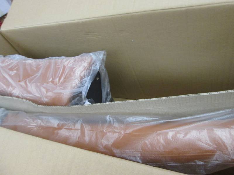 lot 33 image: Burnt Orange Hudson Chair open box ...