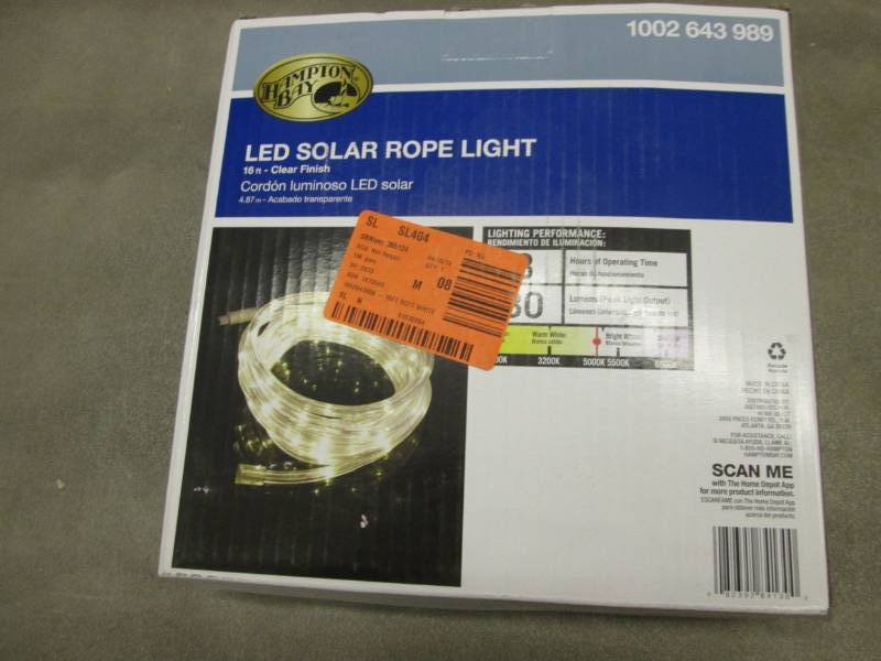 lot 40 image: Hampton Bay Solar Powered 16 ft. Cl...